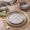 HaWare Stoneware Dinnerware Sets, 24-Piece Plates and Bowls Set for