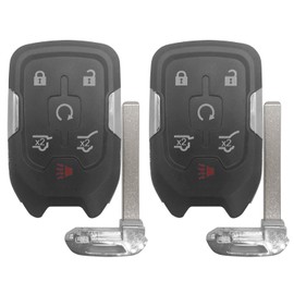 For 2015-2019 CHEVY SUBURBAN TAHOE 2015-2020 Yukon XL Keyless Prox Hatch Remote Key Fob 6 BUTTON 315MHZ FCCID: HYQ1AA ;by AUTO KEY MAX (PAIR)