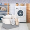 MEGASKET Extra Large Laundry Basket, Rectangle Woven Cotton Rope Storage
