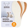 BISON Lambskin Insoles - 2 Pairs of Warm Fur Insoles