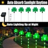 5 Pack St. Patrick's Day Solar Pathway Lights Outdoor -