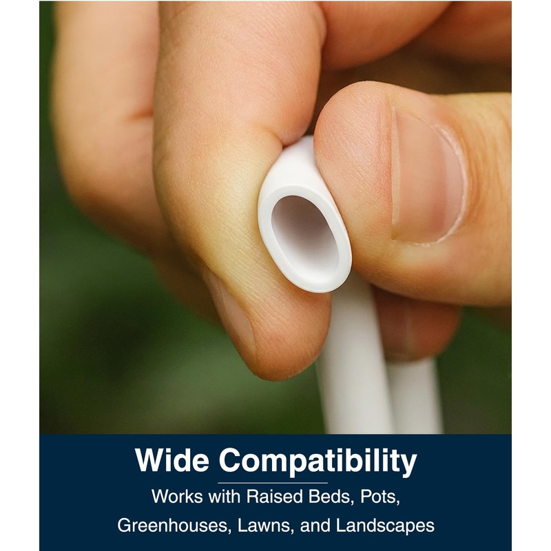 DBR Tech® 1/4 Drip Irrigation Tubing, 200 Feet, Flexible PVC