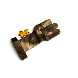 starlingukpkltd Genuine Leather Traditional Archery Gloves Full Tip Shooting Gloves. (Medium).