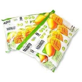 Paradise Green - Dried Mango 28oz - Sweet Dehydrated Thai Mangoes Sun Dried In Nature (8 bags X 3.5 oz) (2 Pack)