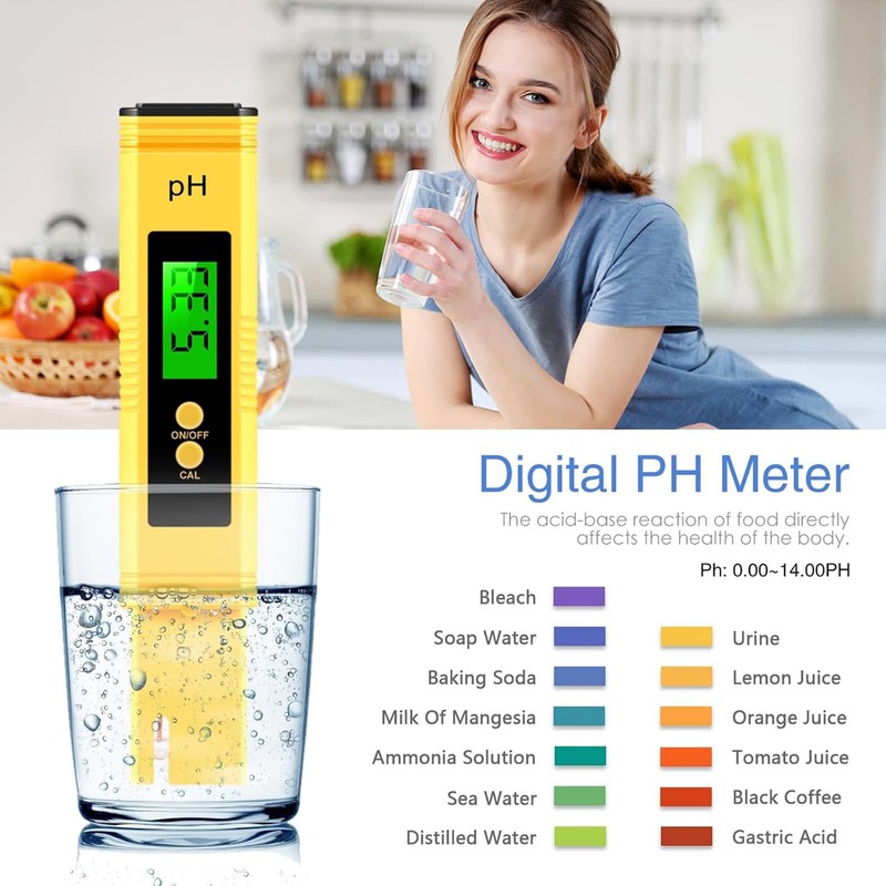 PH Tester, PH Meter, High Accuracy Digital pH Tester (0.01