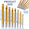 Titanium Coated HSS Twist Drill Bits - 6pcs 3-8mm Serrated