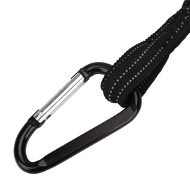 Tool Lanyard，5 Pack Safety Tool Leash，Retractable Bungee Cord with Aluminum Lock Carabiner and Adjustable Loop End, Maximum Weight Limit 13.6KG / 30lb, Fall Restraint with Shock Cord Stopper