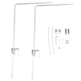 Totority Fish Tank Lighting Holder Bracket Support Aquarium Light Rack LED Light Lamp Aquarium Light Stand Kit Silver