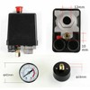 90-120PSI Air Compressor Pressure Switch Manifold Regulator Gauges Air Compressor