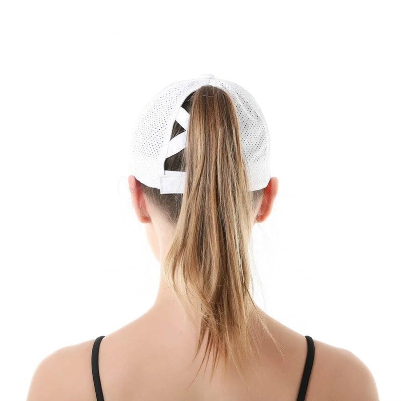 EVD-X Gorra Deportiva Mujer y Hombre para Cabello Largo Actividades