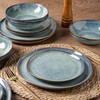 AmorArc Ceramic Dinnerware Sets,Handmade Reactive Glaze Stoneware Plates and Bowls