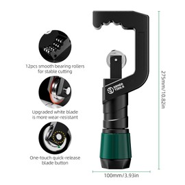 Pipe Cutter Tool 3/16-2 Inch Heavy Duty Metal Pipe Cutter With Deburring Tool Pipe Reamer Sharp Copper Tube Cutter Speed Cutting Tubing Cutter For Copper, PVC Pipes and Thin Stainless Steel Tube