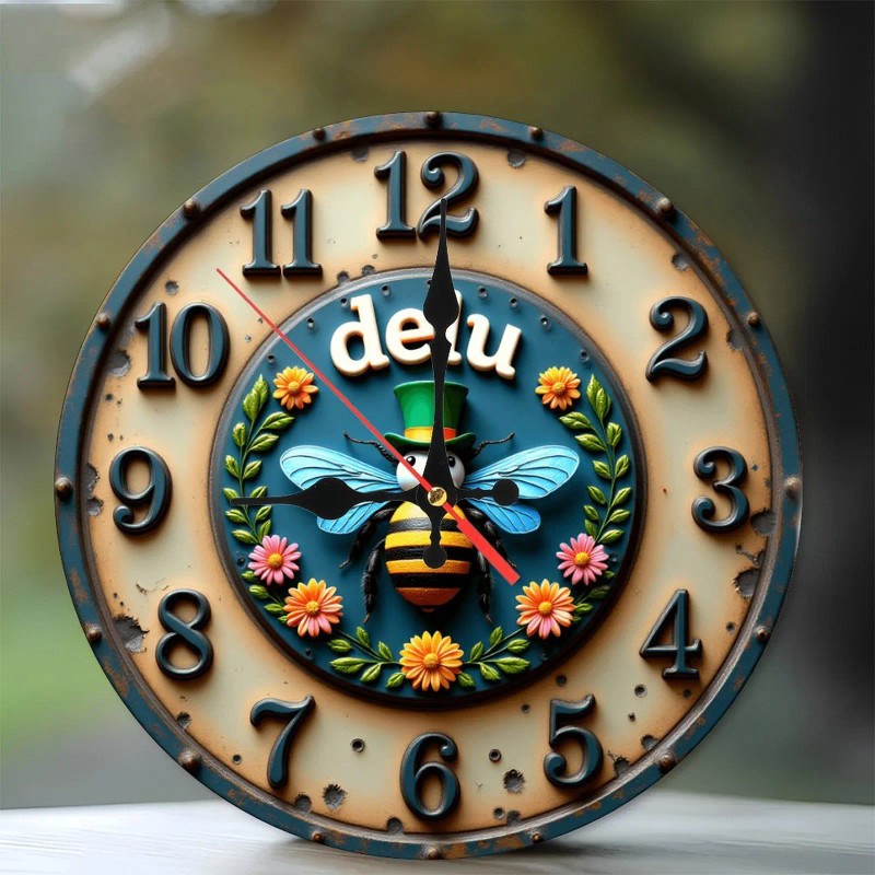 25x25cm Custom Wood Clock that Appeals to Customers Seeking Unique,