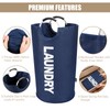 DOKEHOM 90L Large Laundry Basket, Collapsible Laundry Bag, Freestanding Tall