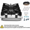 Eascookchef 12 inch Eascookchef Gas Cooktop 2 Burners NG/LPG Tempered