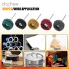 dophee 100Pcs Abrasive Buffing Wheels, Mini 25mm/1" Scouring Pad Polishing