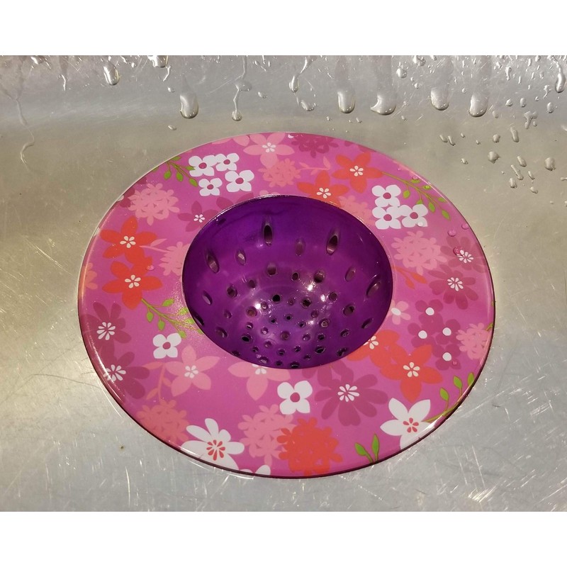 Handy Housewares 5.25" Diameter Decorative Designer Pattern Kitchen Sink Strainer/Food