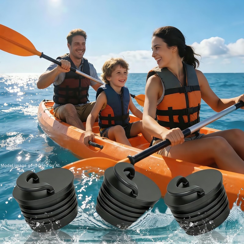 Kayak Scupper Plugs Kits, Push Drain Hole Stoppers, Universal Kayak