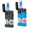 NIVEK Cigar Lighter 2 Pack Triple Jet Flame Butane Torch