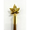 FLAGWIN Gold Brass Canadian Maple Leaf, for 1-inch Diameter Flagpoles