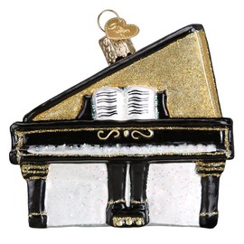 Old World Christmas Ornaments - Decoración para árbol de Navidad, Baby Grand Piano, Baby Grand Piano, 3x3, 1