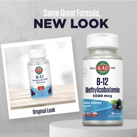 Kal 5000 Mcg B-12 Acai Berry Methylcobalamin, 60 Count