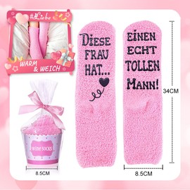 UEOTO Wedding Anniversary Gifts for Women Men Socks with Saying Funny Gifts for Couples, Funny Socks Couple Gift for Valentine's Day Anniversary for Him and Her, rose