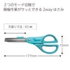 Kokuyo 2-Way Box Opening Scissors, bule