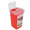 Razors Blades Disposal Case, Large Capacity Red Razor Blade Bank