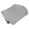 Inflatable Lumbar Waist Pillow PVC and Flocking Press Gray Inflation