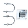 Antenna Mast Pipe Mount Stable Support Flexible Adjustment Aluminum Alloy