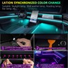 Defvnsy LED Interior Lighting Car, 17 in 1 RGB Acrylic