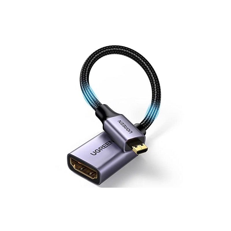 UGREEN Adaptador Micro HDMI a HDMI Macho a Hembra