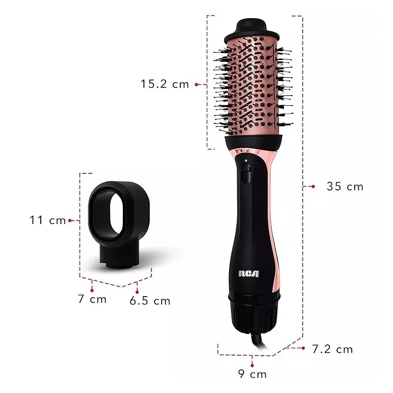 RCA Cepillo 2 En 1 Cabezal Intercambiable Frio Caliente P52