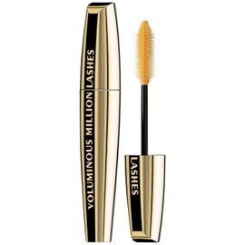 L'Oreal Voluminous Million Lashes Mascara, Blackest Black [635], 0.3 oz ( Pack of 2)