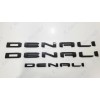 GMC 3pc Gloss Black Door Rear DENALI Emblems Letters 2021-2023