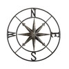 Creative Co-Op Distressed Decorative Metal Compass Wall Décor, Antiqued Iron,