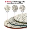 Casaverde 3 Step Diamond Polishing Pads 4 Inch Dry or