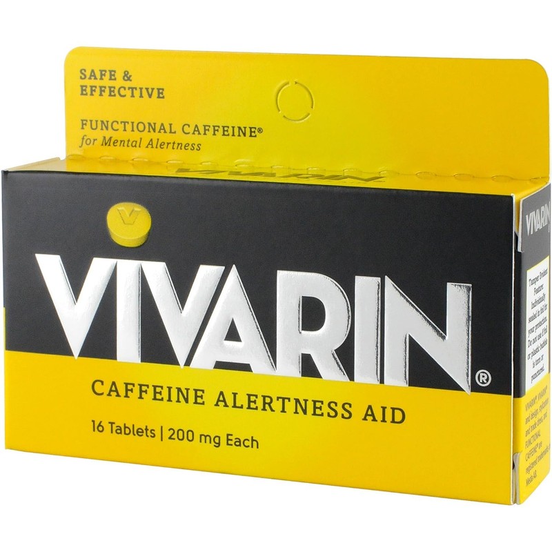 Vivarin, Caffeine Pills, 200mg Caffeine in Each Tablet, Safely and