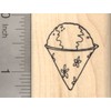 Snow Cone Rubber Stamp, Shaved Ice Dessert