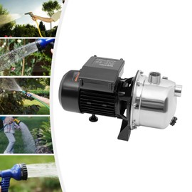 Shallow Well Pump,Garden Jet Pump, 1.5 HP 115V, 1200 GPH Transfer Pump, Portable Stainless Steel Sprinkler Booster Jet Pumps for Garden Lawn Irrigation System, Lake Fountain, Water