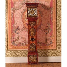 The Dolls House Emporium Ornately Carved Grandfather Clock (PR)