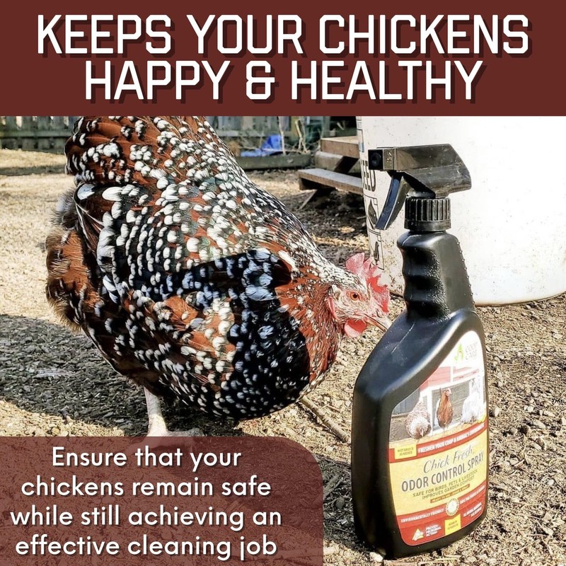 Chick Fresh Odor Eliminator for Backyard Chickens. Makes 1 Gallon
