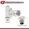 HEROFFIX Push to Connect Air Fittings 5/32" t Type Air