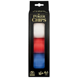 Spin Master Games Juego de fichas de póquer de Colores de 100 Piezas, para familias y niños de 8 años en adelante