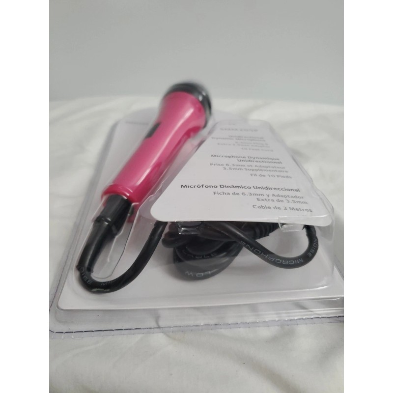 The Singing Machine Singing Machine Unidirectional Dynamic Microphone SMM205P Pink