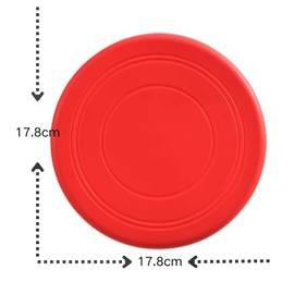 DICOCO Dog Toy, Dog Frisbee, Soft Flying Disc, Teeth Resistant, Rubber, Soft Material, Relieves Lack of Exercise, Intelligence Training, Suitable for Small Dogs, Medium Dogs, Large Dogs, Yellow