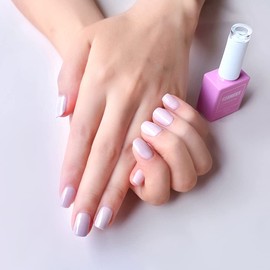 FZANEST Gel Nail Polish,15ML Neutral Nude Color Nails Soak Off UV LED Sparkle Gel Polish Nail Art Manicure Salon DIY Nail Design Decoration at Home #D07