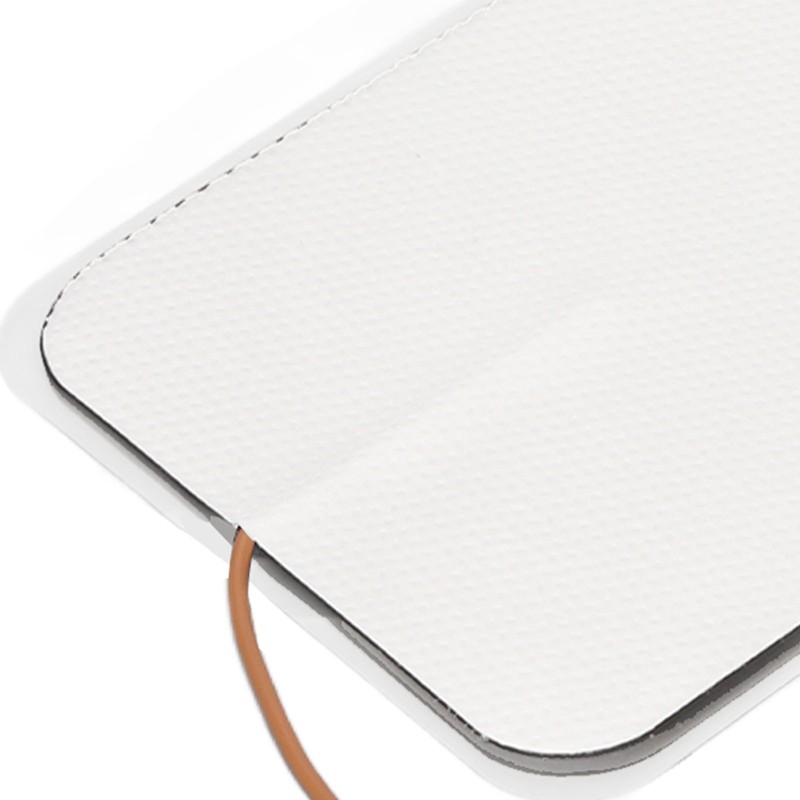 10Pcs TENS Unit Replacement Pads Rectangular Reusable Electrode Patches for