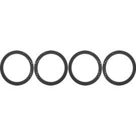 15" Subwoofer Speaker Spacers Depth Extender Extending Rings - 1" thick - ID: 14 1/8" OD: 15 7/8" - 2 Pair - SSK15K - Stackable - Perfect For Framing Fiberglass Enclosures